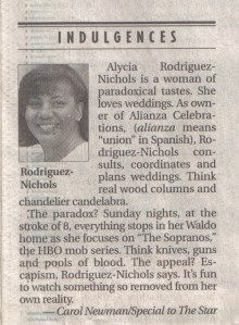 KC Star - Indulgences, 4-29-2001