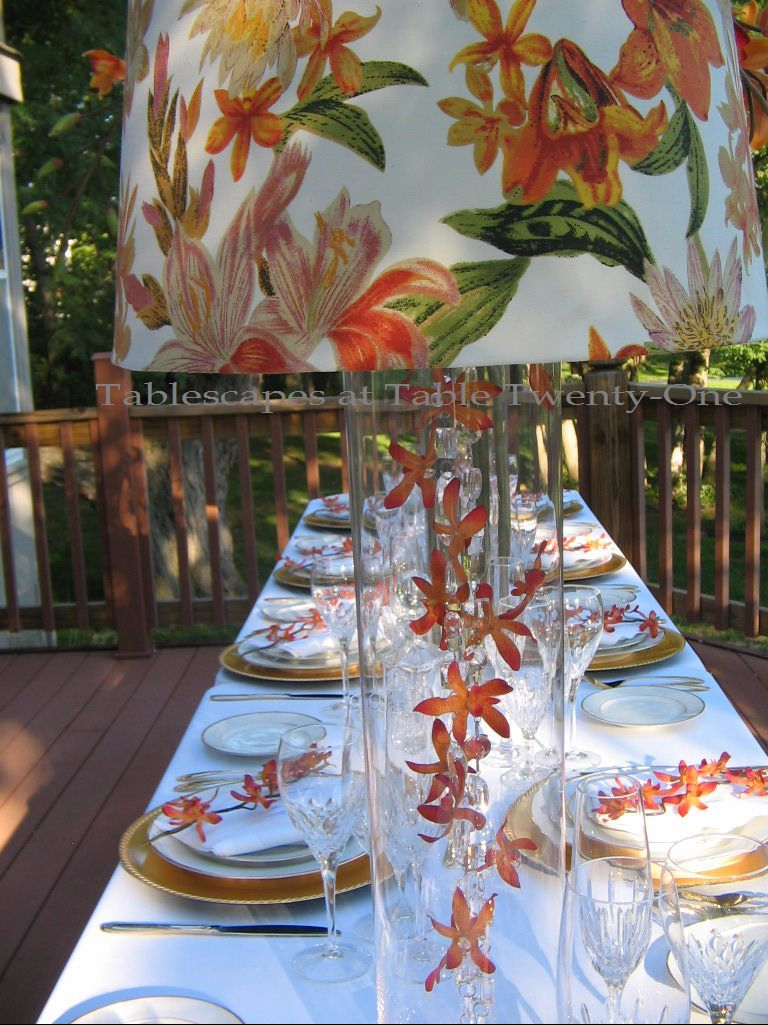 "Raining Orchids" - Tablescapes at Table Twenty-One, www.tabletwentyone.wordpress.com