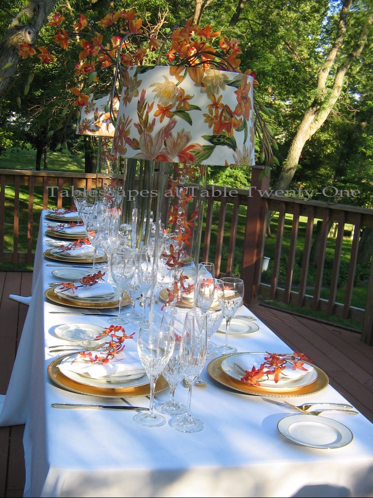 "Raining Orchids" - Tablescapes at Table Twenty-One, www.tabletwentyone.wordpress.com