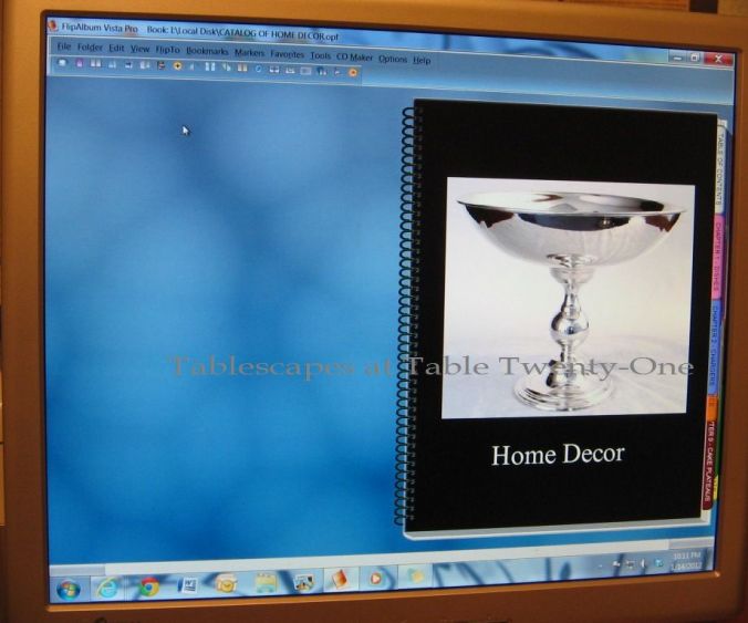 Tablescapes at Table Twenty-One, www.tabletwentyone.wordpress.com, “My Organized Mess – ‘Where Do You Keep It All?’” - Flip Album Catalog cover