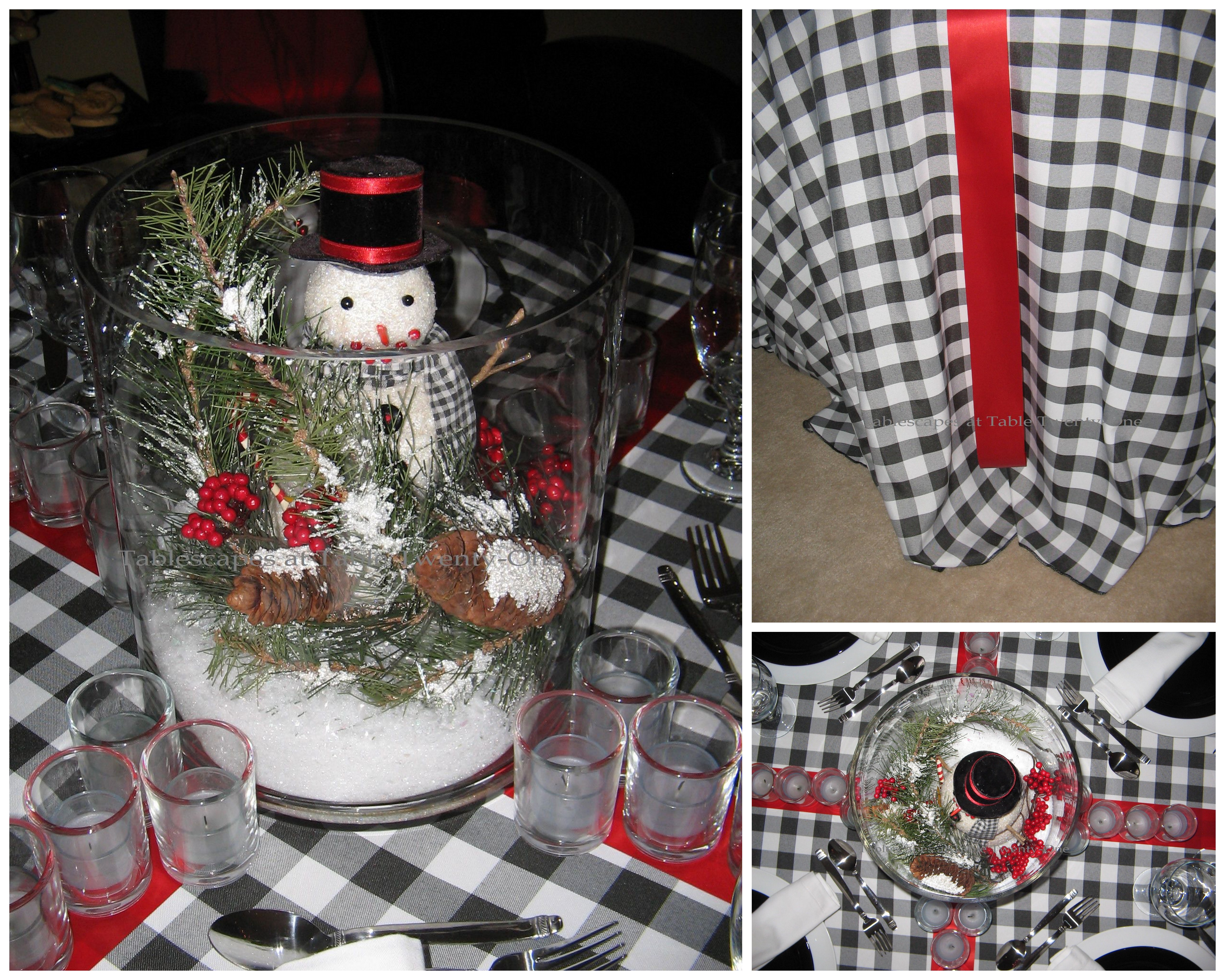 Centerpiece, ribbon collage