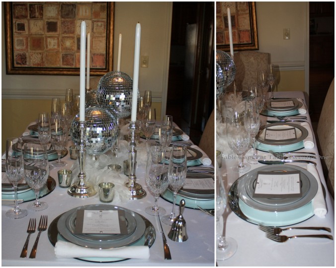 Table lengthwise & mulitple place setting collage