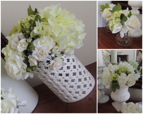 Buffet floral collage