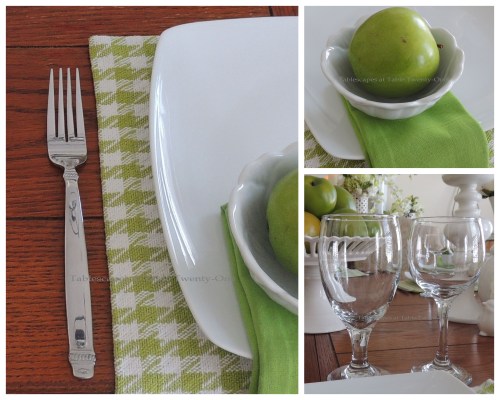 Stemware, flatware, bowl collage