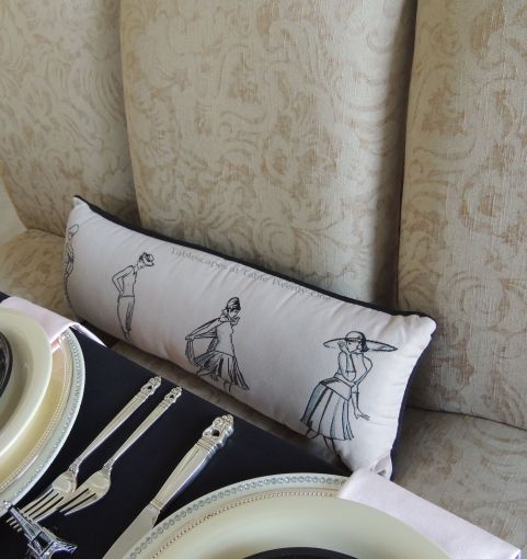 Sophisticated ladies pillow - Tablescapes at Table Twenty-One