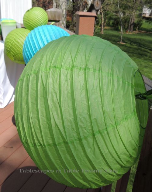 Tablescapes at Table Twenty-One - Butterfly Kaleidoscope: Paper lanterns