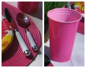 Flatware & cup collage