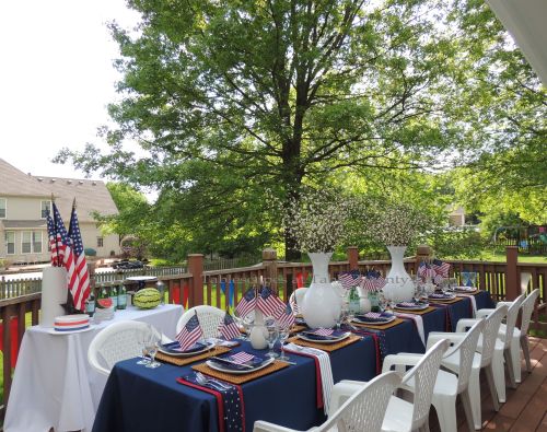 Full deck - Stars & Stripes, Tablescapes at Table Twenty-One