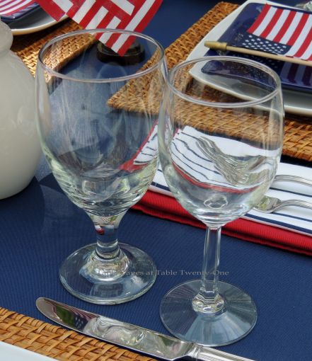 Stemware - Stars & Stripes, Tablescapes at Table Twenty-One