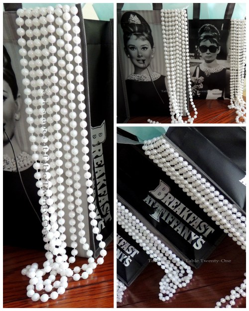 Tablescapes at Table Twenty-One - Breakfast at Tiffany's - Goodie bag collage