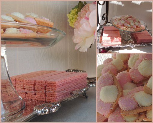 Patisserie de Paris - Tablescapes at Table Twenty-One - Sugar wafer & marshmallow cookie collage