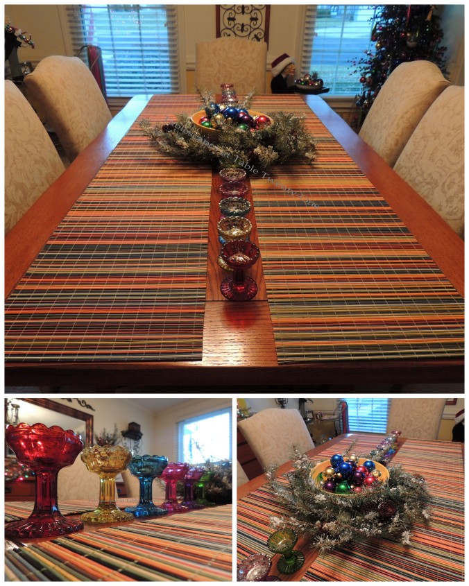 Tablescapes at Table Twenty-One, 'Twas the Night Before Christmas: Dining Room table collage