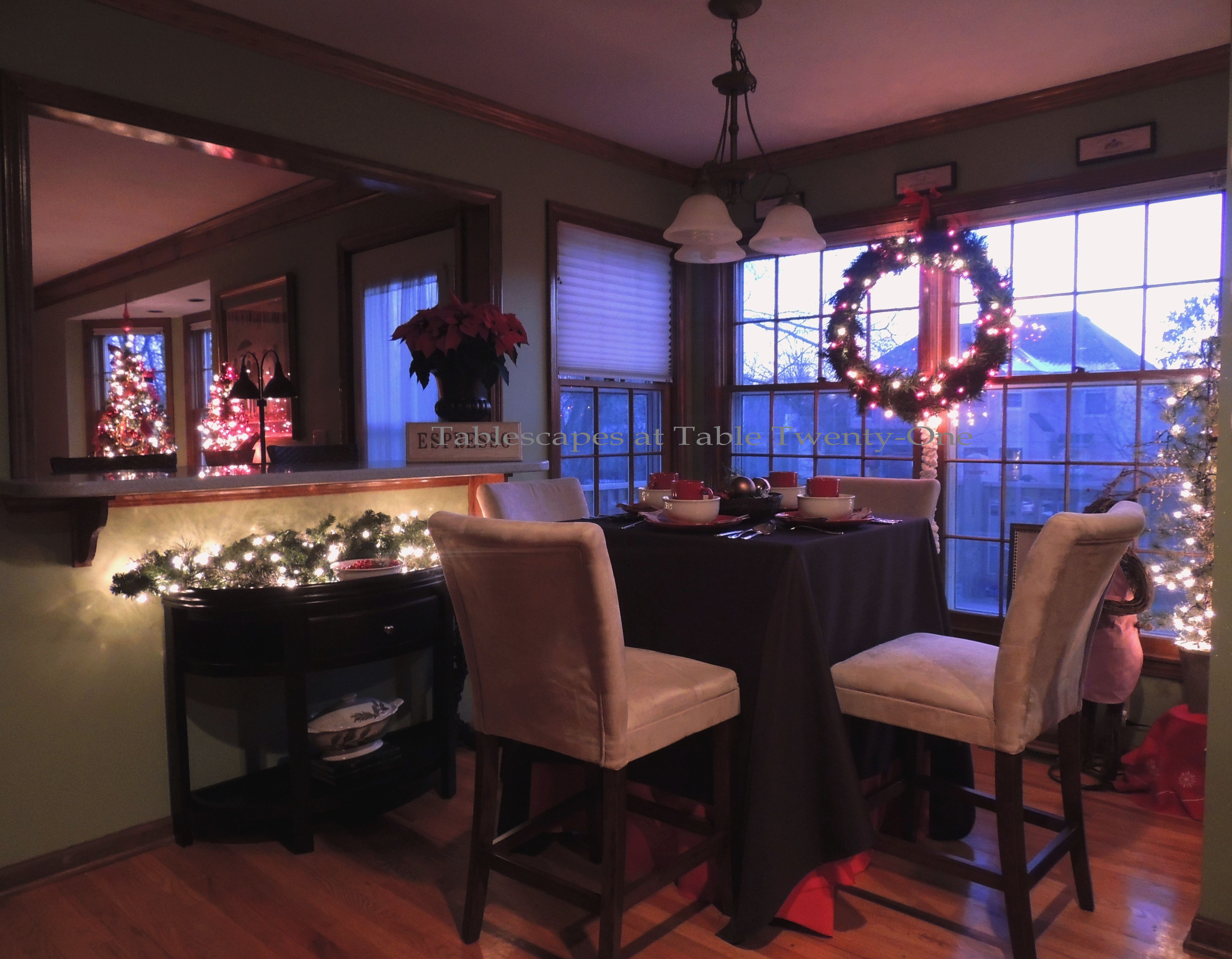 Tablescapes at Table Twenty-One, Christmas Coffee: Full room