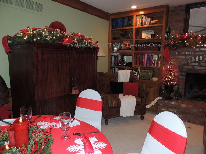 Tablescapes at Table Twenty-One, 'Twas the Night Before Christmas: Armoire