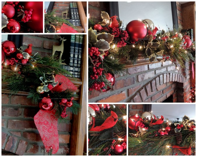 Tablescapes at Table Twenty-One, 'Twas the Night Before Christmas: Fireplace & mantel decor