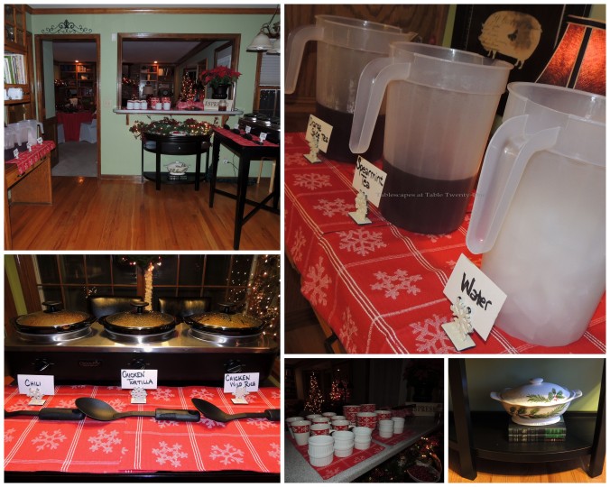 Tablescapes at Table Twenty-One, 'Twas the Night Before Christmas: Kitchen & buffet collage