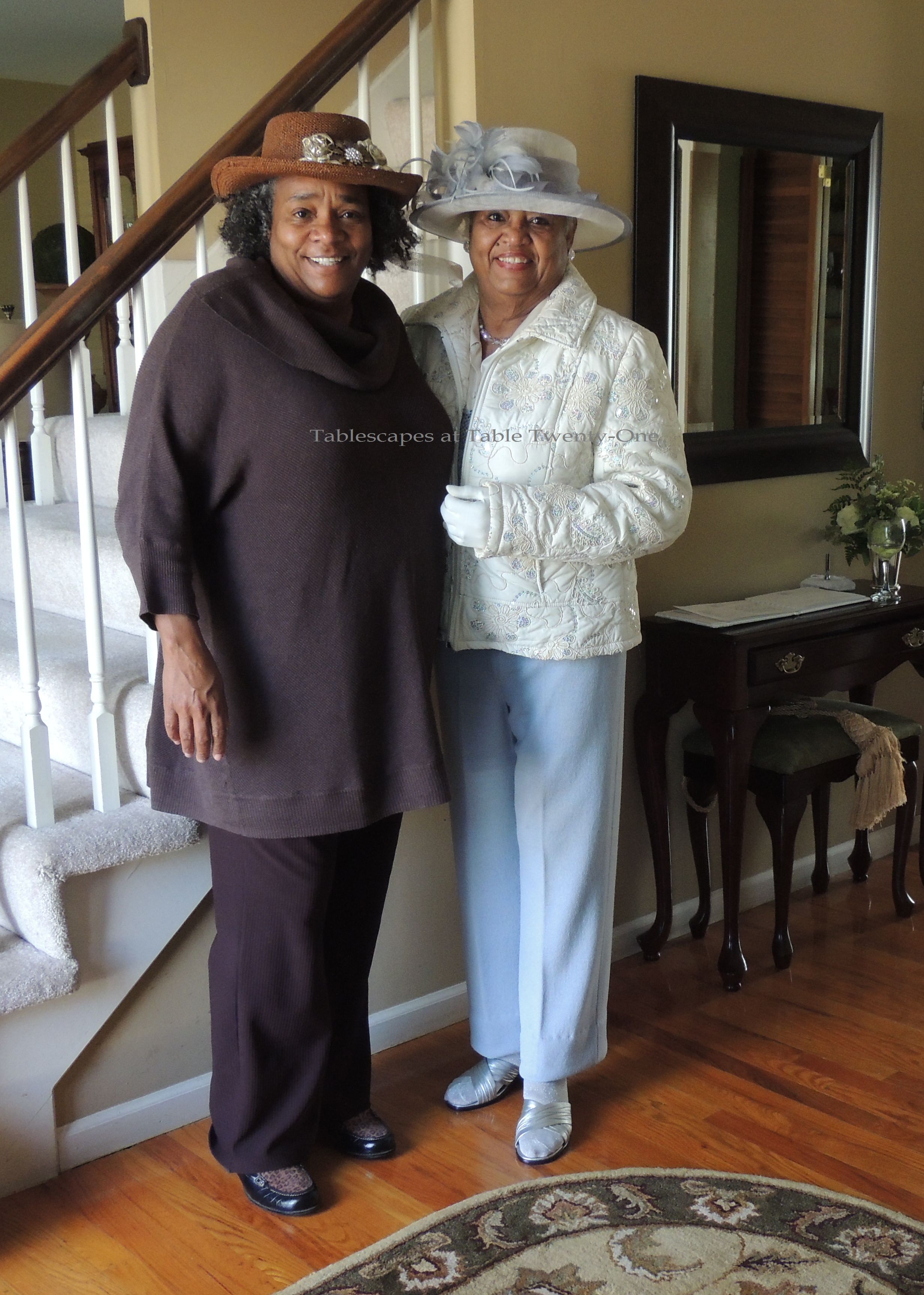 Mom with my sister, Berishia