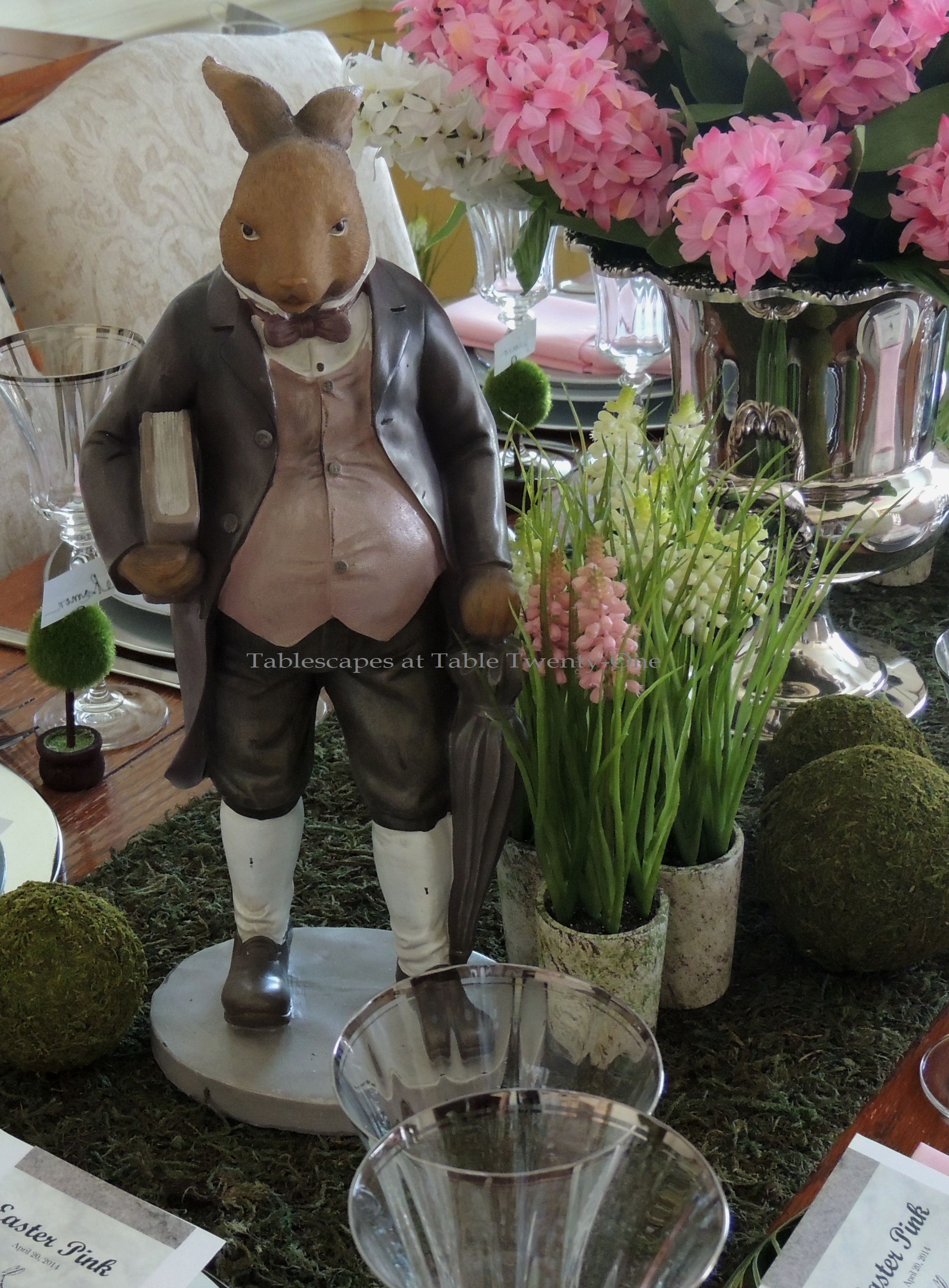 INSPIRATION: This stately-looking bunny rabbit wearing a jacket & vest similar to what I used to wear...minus the pot belly, of course! :-)