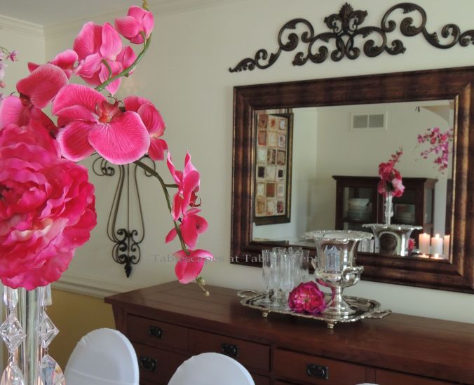 Tablescapes at Table Twenty-One, www.tabletwentyone.wordpress.com: My Sister’s Wedding China - Buffet table