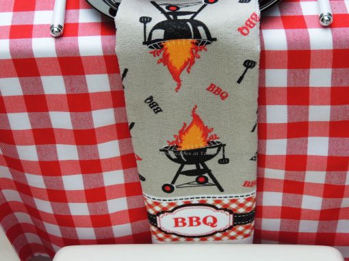 INSPIRATION: BBQ Towel/Napkin, just $1 each from Dollar Tree
