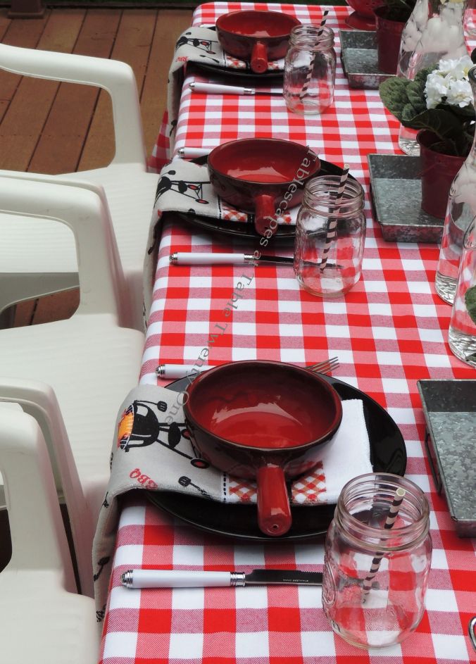 Tablescapes at Table Twenty-One, www.tabletwentyone.wordpress.com: Grill It Up! - Multiple place settings