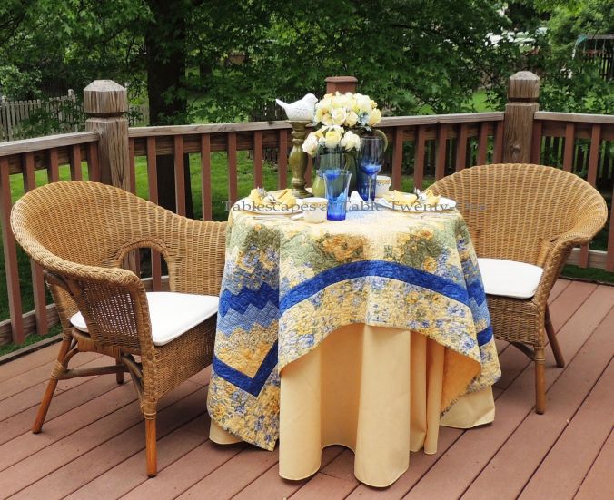 Tablescapes at Table Twenty-One, www.tabletwentyone.wordpress.com, Summer Luncheon for Two: Full table