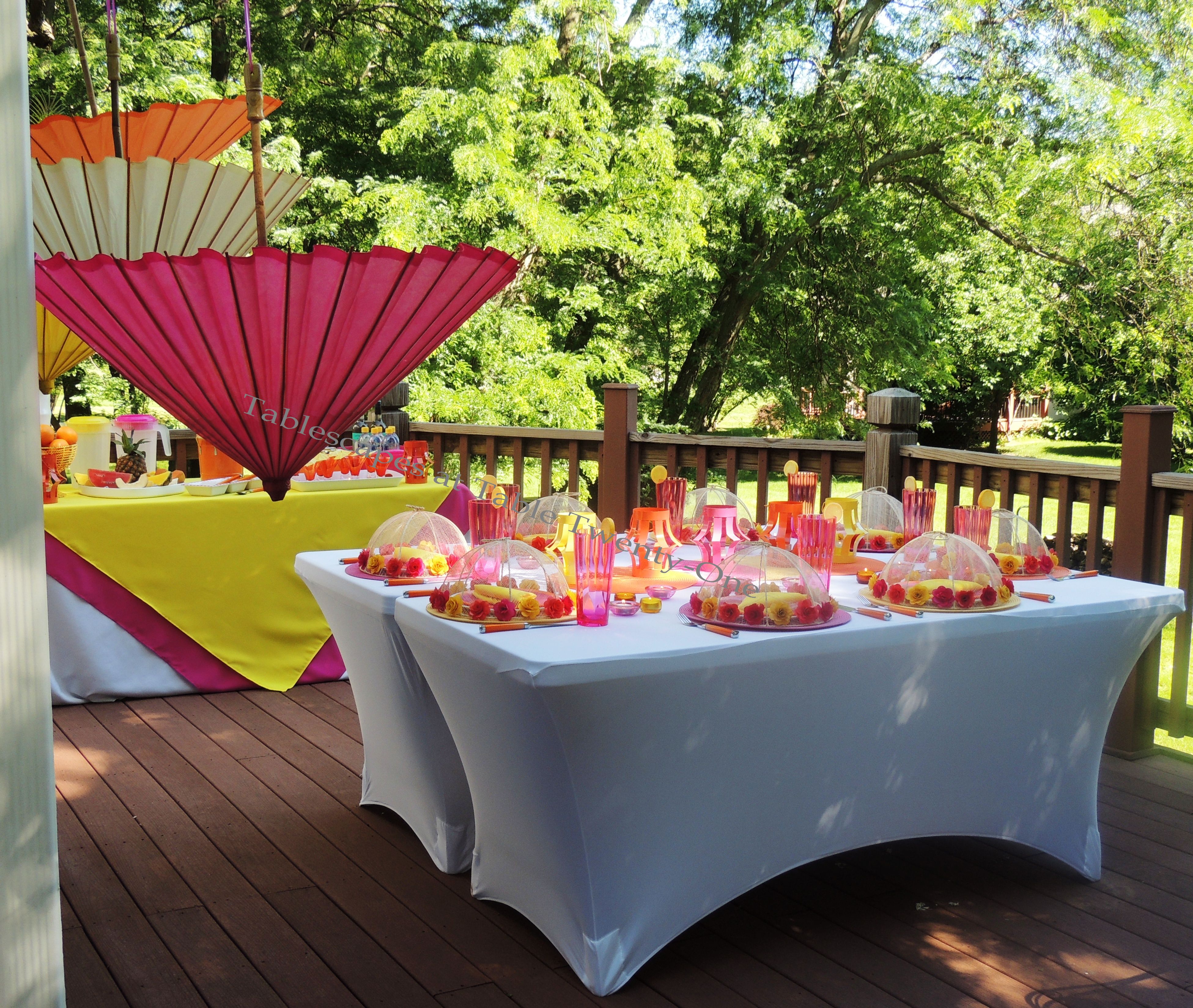 Tablescapes at Table Twenty-One, www.tabletwentyone.wordpress.com, Hot Fun in the Summertime! - Full deck