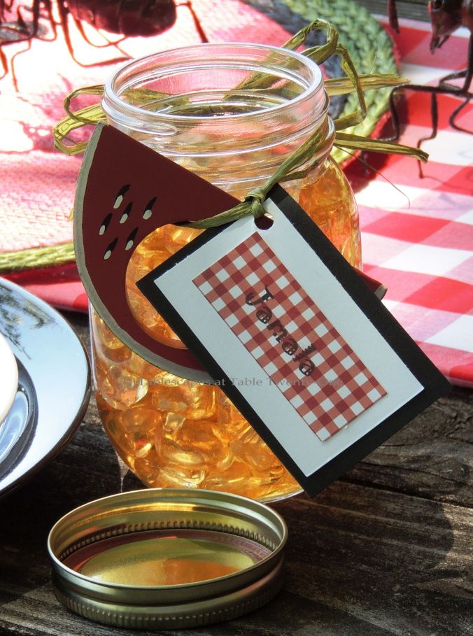 Tablescapes at Table Twenty-One, www.tabletwentyone.wordpress.com, Picnic Ants - Mason jar of iced tead