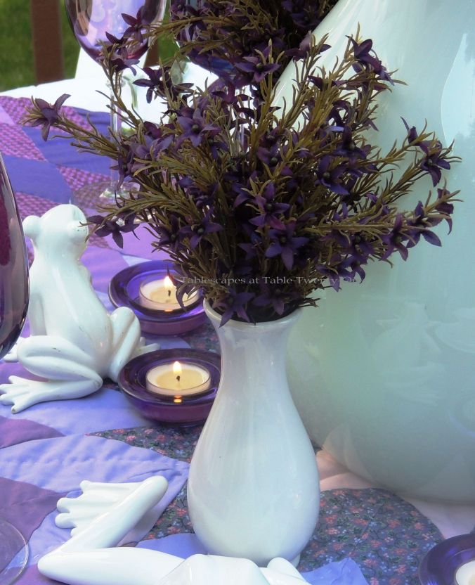 Tablescapes at Table Twenty-One, www.tabletwentyone.wordpress.com, Luscious Layers of Lavender: Small florals