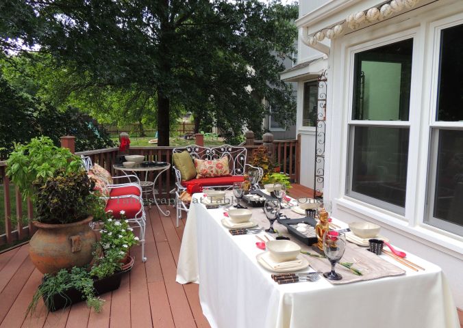 Tablescapes at Table Twenty-One, www.tabletwentyone.wordpress.com, Chinese Takeout: Full deck