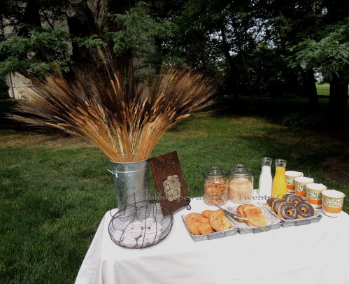 Tablescapes at Table Twenty-One, www.tabletwentyone.wordpress.com, Most Egg-cellent Fall Breakfast: Buffet table