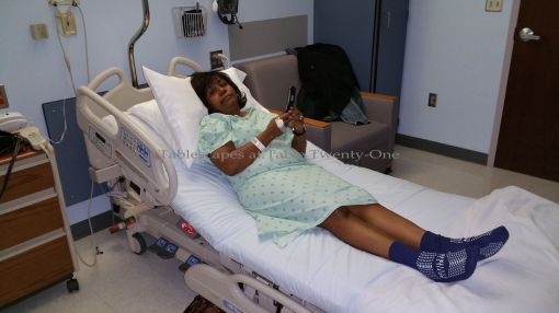 Patiently waiting for the horrors of the EMG and myelogram to begin.