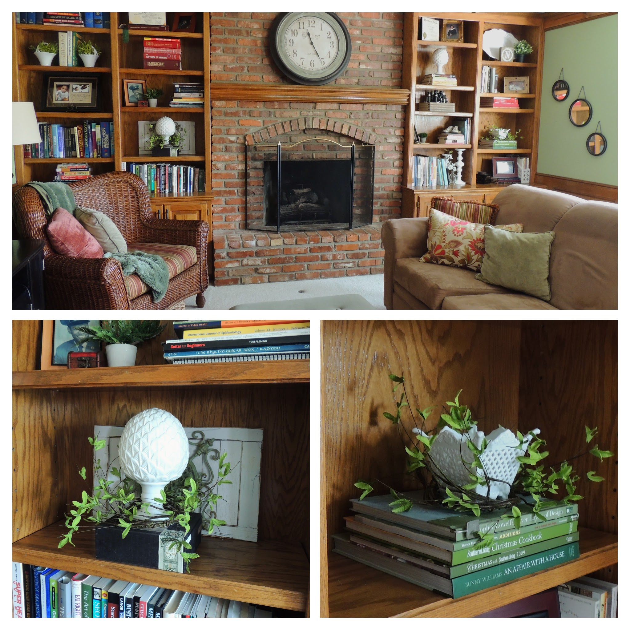 Living room bookshelves. www.tabletwentyone.wordpress.com