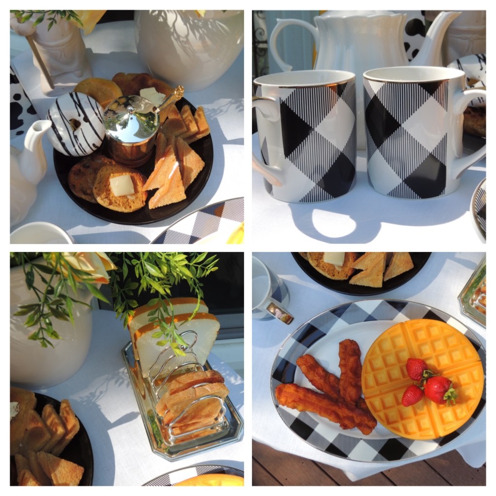 Black & White Barnyard Breakfast | Tablescapes at Table /Twenty-One